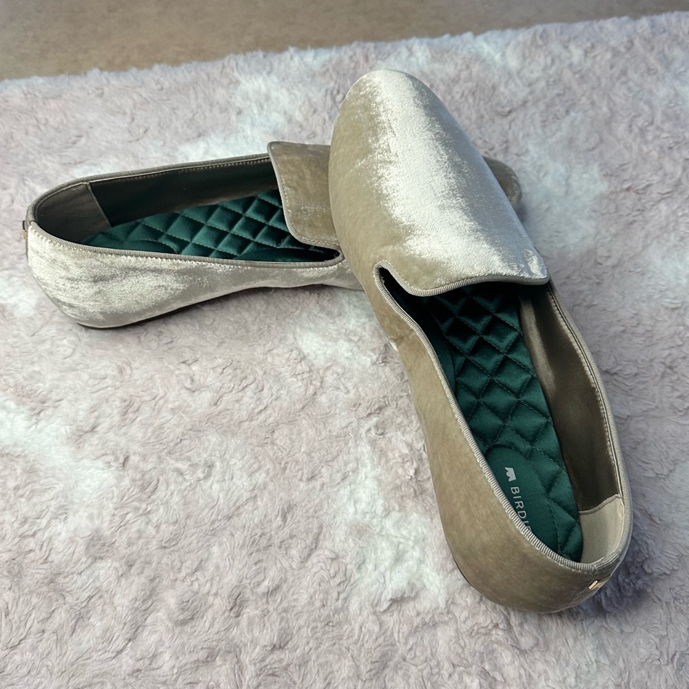 Birdies Champagne Velvet Loafers - Picture 6 of 11